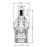 Inventive Creations CC5 1/2" Ceramic Cartridge 1/4 Turn (Sold In Pairs) Inventive Creations