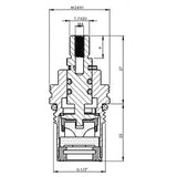 Inventive Creations CC6 1/2" Ceramic Cartridge 1/4 Turn (Sold In Pairs) Inventive Creations