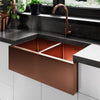 Astini Belfast 800 2.0 Bowl Copper Brushed Stainless Steel Kitchen Sink & Waste Taps UK