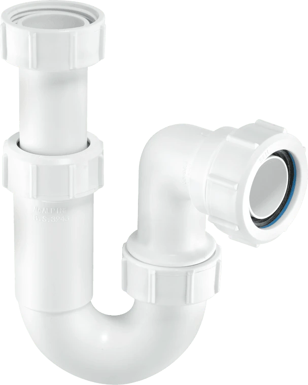 McAlpine ASA10 1 1/4" 32mm Adjustable Inlet Tubular Swivel ‘P’ Trap