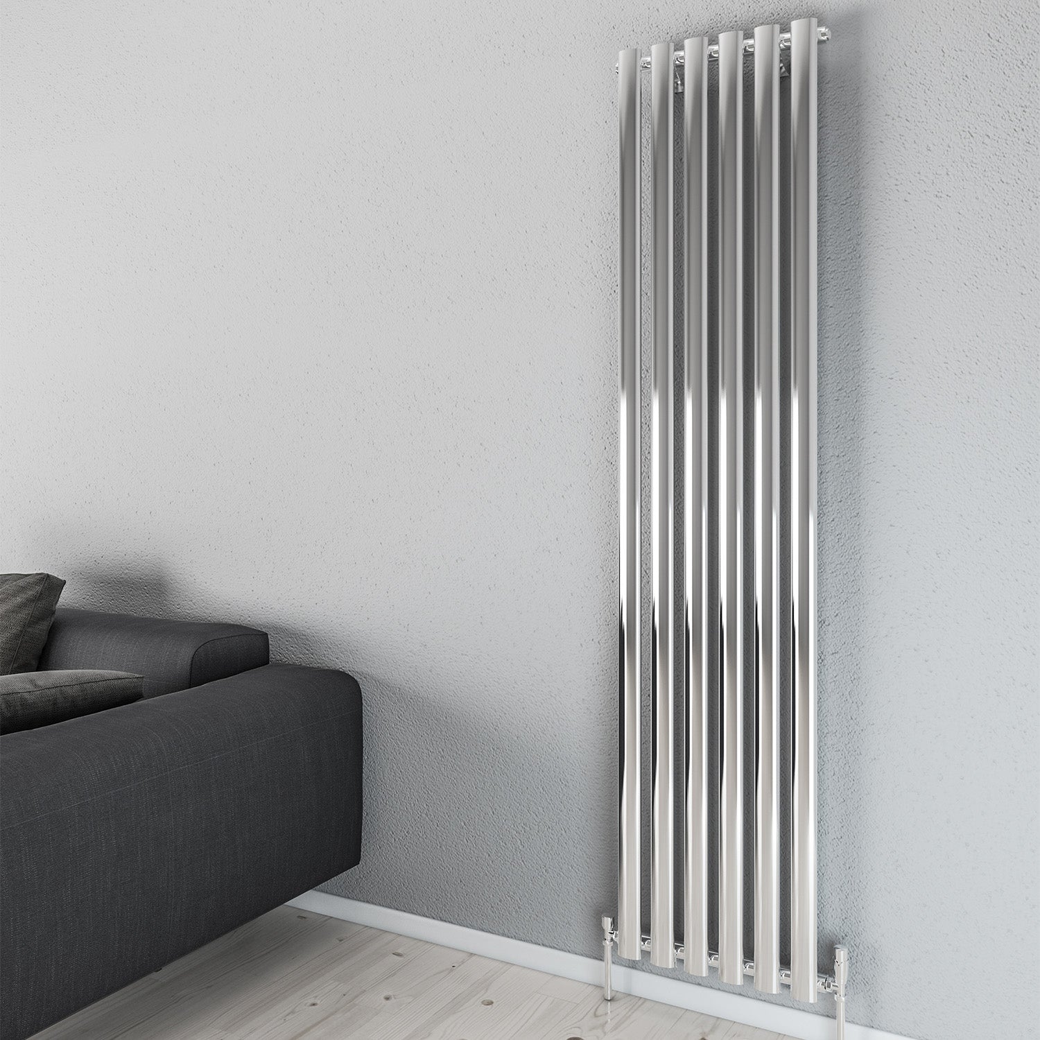 Aqua Moda Steel Radiator W420 x H1800 6 Bars Frontline