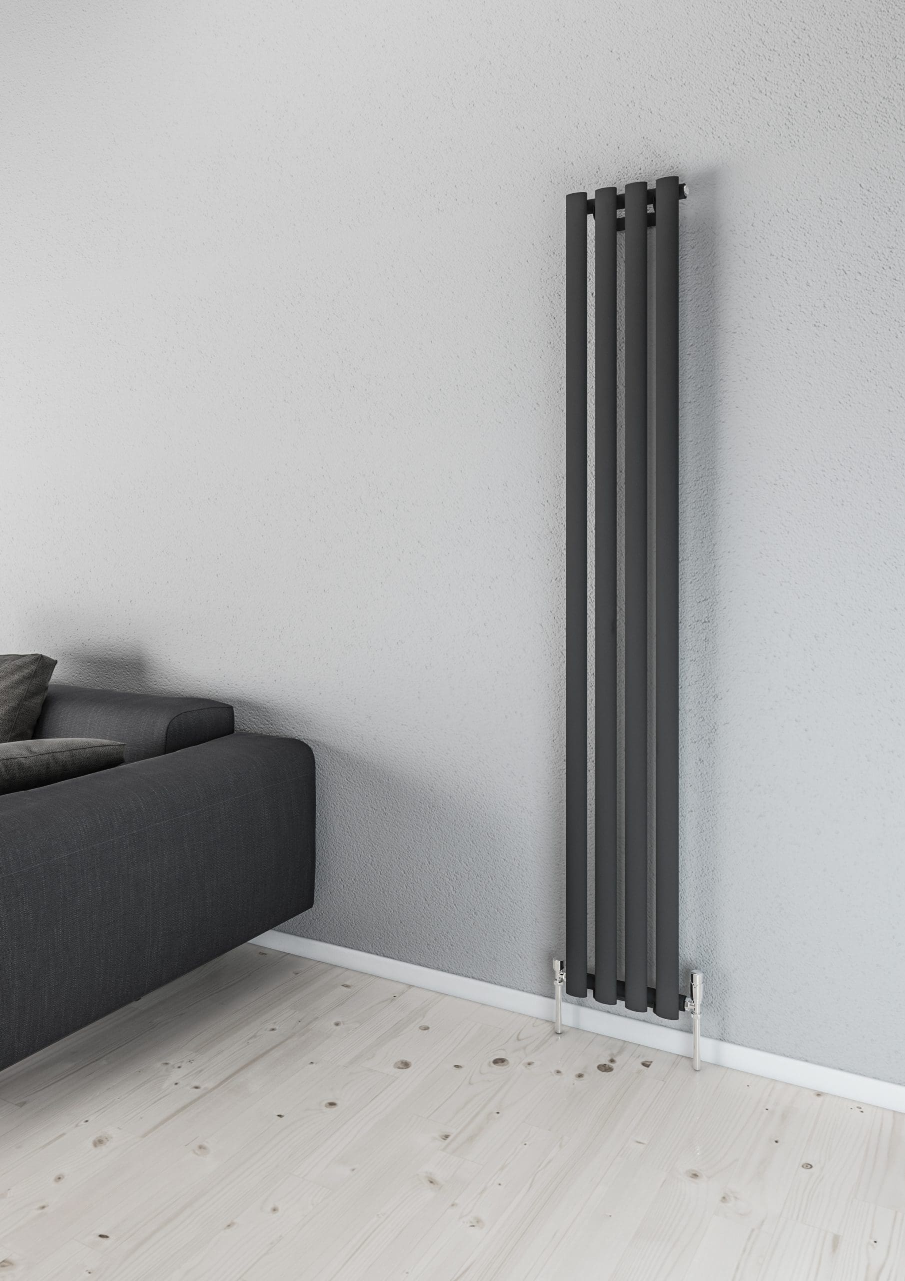 Aqua Moda Steel Vertical Radiator W280 x H1800 4 Bars Frontline