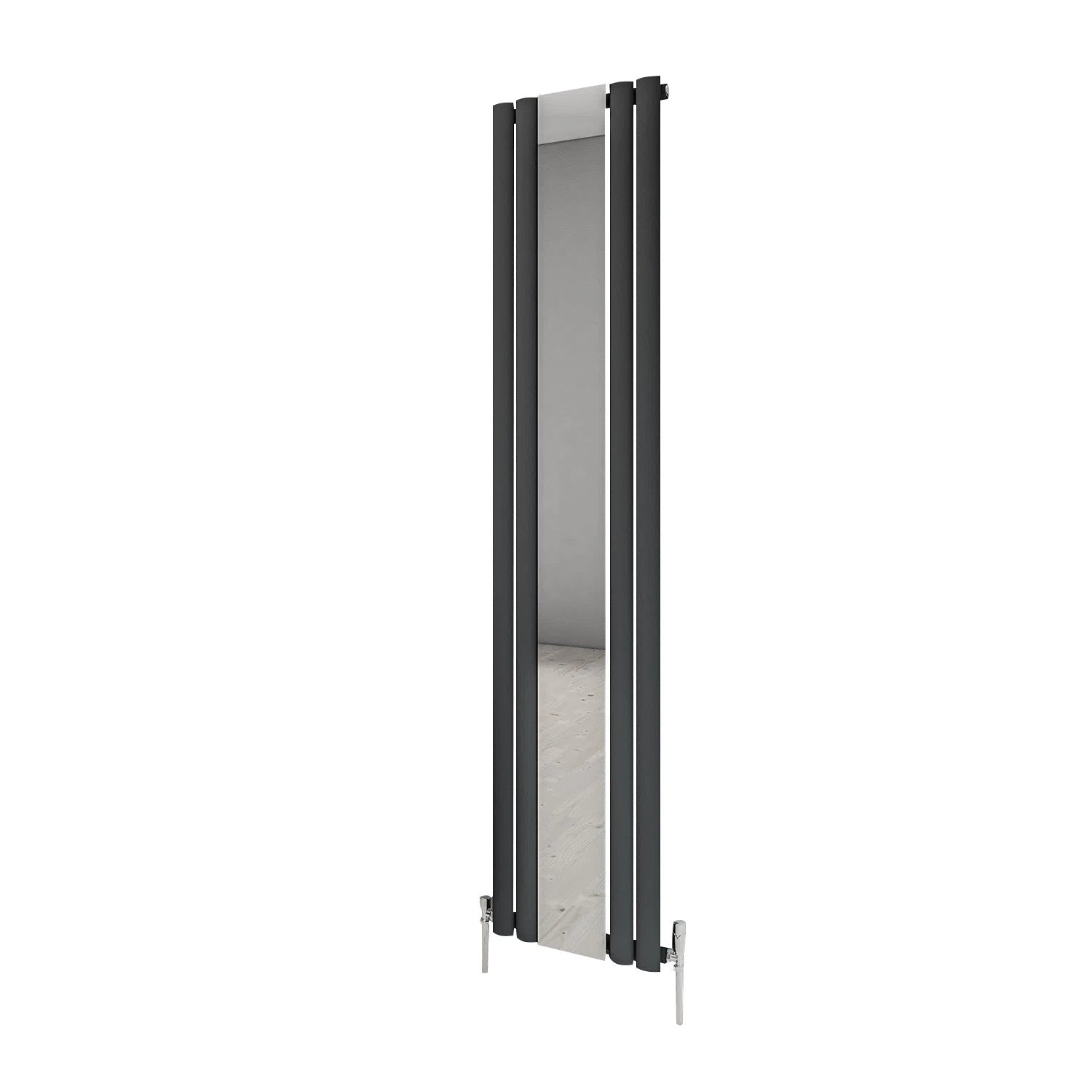 Aqua Moda Steel Vertical Radiator with Mirror W380 x H1800 Frontline