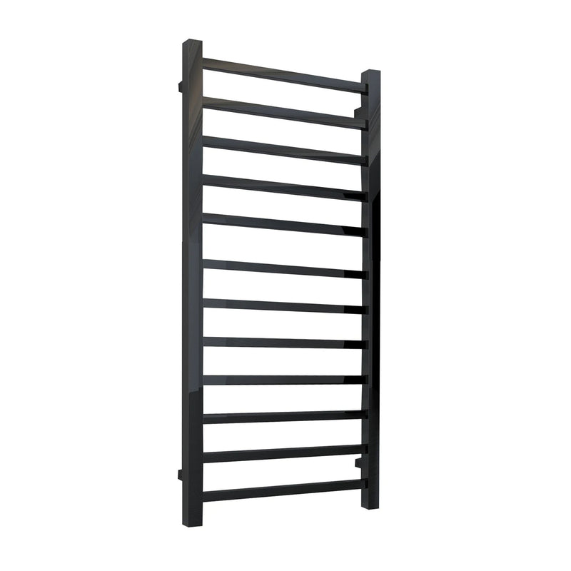 Aqua Onyx Designer Towel Rail – Black Nickel Gloss
