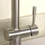 Astini Abele Brushed Stainless Steel Pullout Rinser Kitchen Sink Mixer Tap HK67 Astini