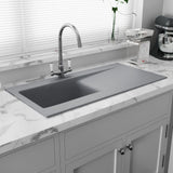 Astini Desire 100 1.0 Bowl Ceramic Kitchen Sink & Waste with Matt Finish Astini