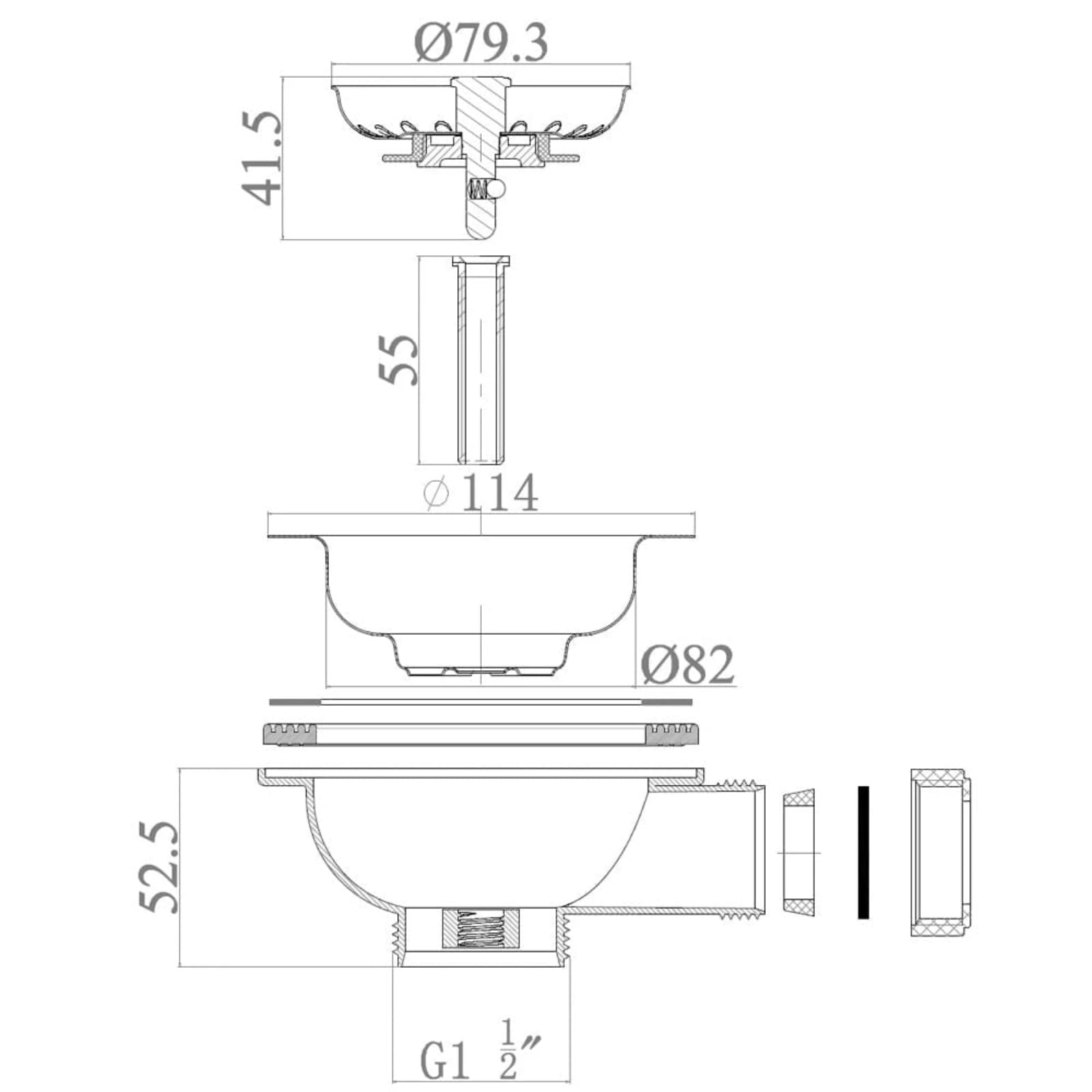 Astini Desire 100 1.0 Bowl Ceramic Kitchen Sink & Waste with Matt Finish Astini