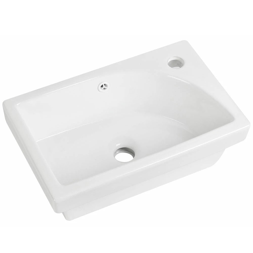 Astini Flauto 455mm White Mini Cloakroom Basin
