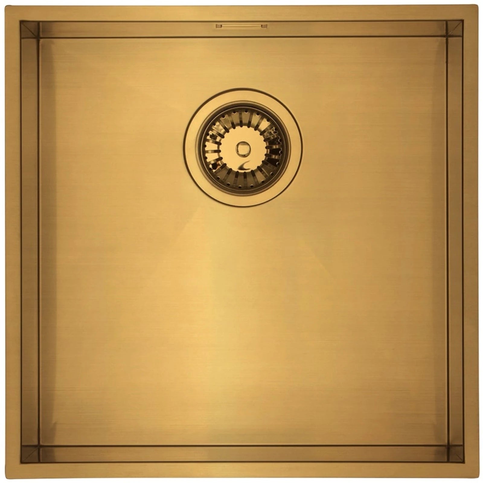 Astini Sotto 400 x 400 1.0 Bowl Brushed Brass PVD Stainless Steel Kitchen Sink & Waste Astini