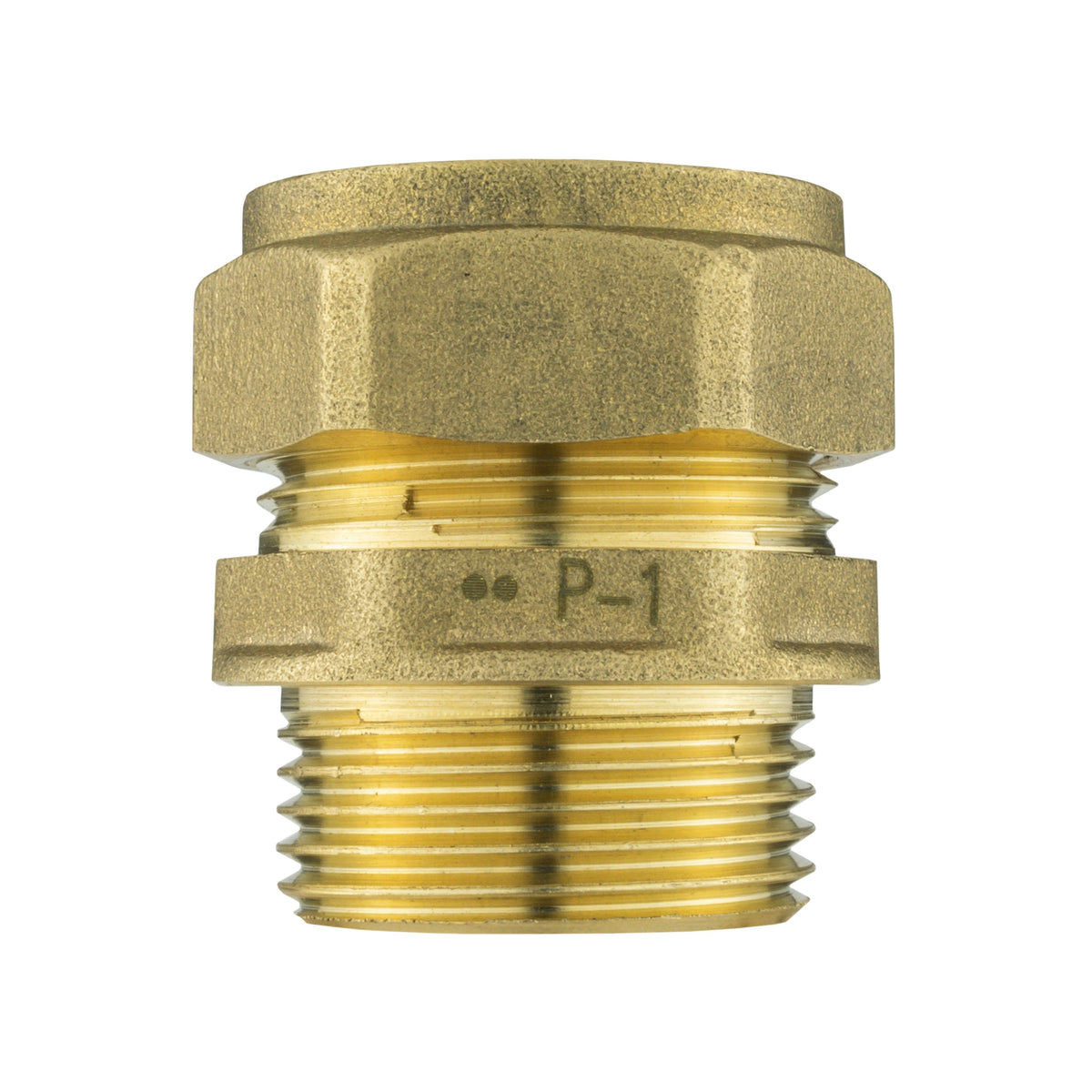 Brass Compression 22mm Straight with 25mm MDPE Straight - view 3