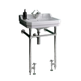 Holborn 1TH 610mm Heated Washstand & Basin - Brushed Brass Holborn