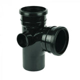110mm 4" soil branch 92.5 degree black SP190