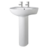 Fresssh Whitney 550mm 2th Basin & Pedestal Primaflow F&P