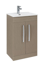 Frontline Aquatrend 600mm 2 Door Floor Standing Vanity Unit & Basin Frontline