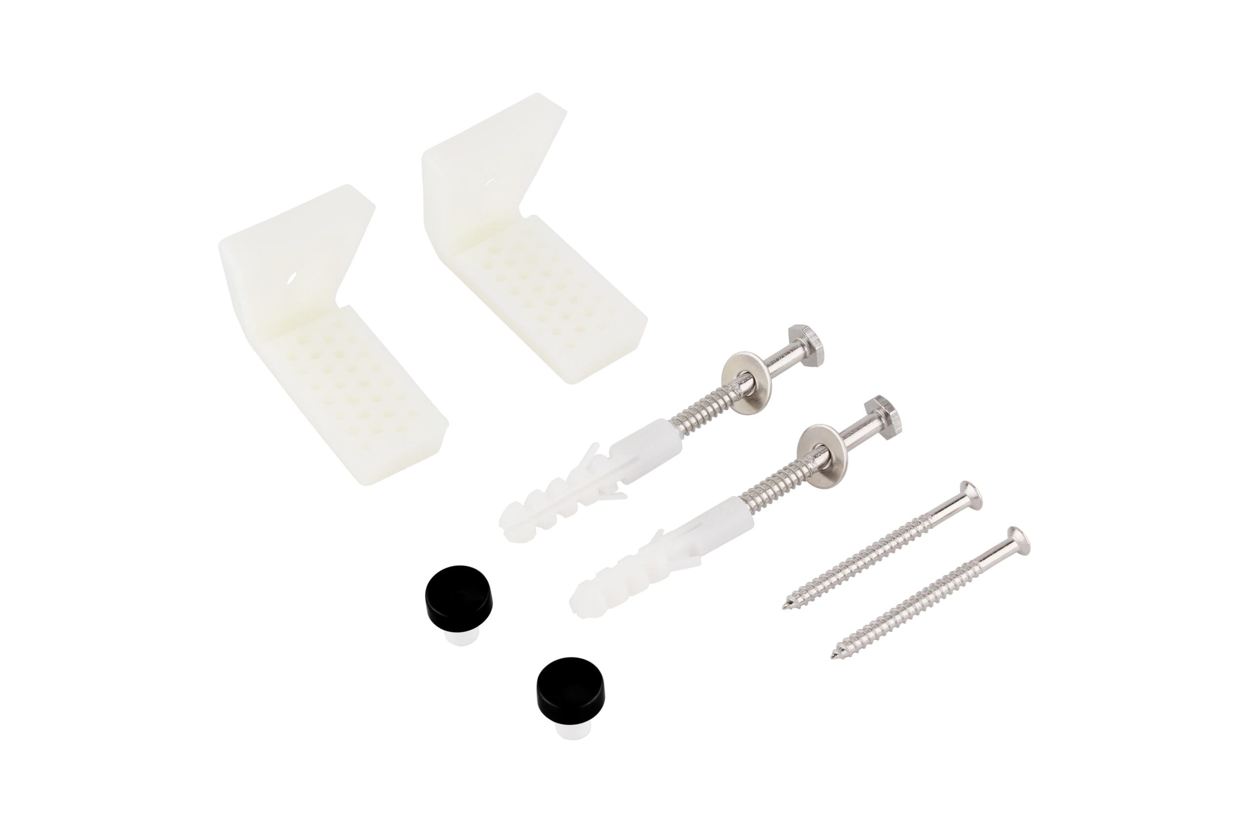 Universal Angled Pan to Floor Fixing Kit – Matt Black HPS
