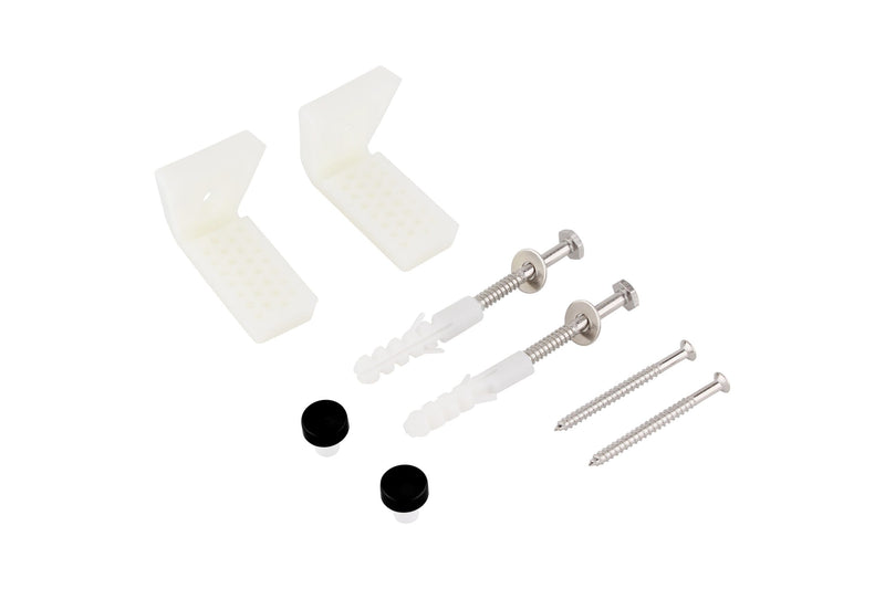Universal Angled Pan to Floor Fixing Kit – Matt Black HPS