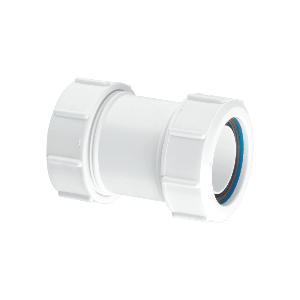 S28M 1 1/4" 32mm Multifit Straight Connector McAlpine Mcalpine