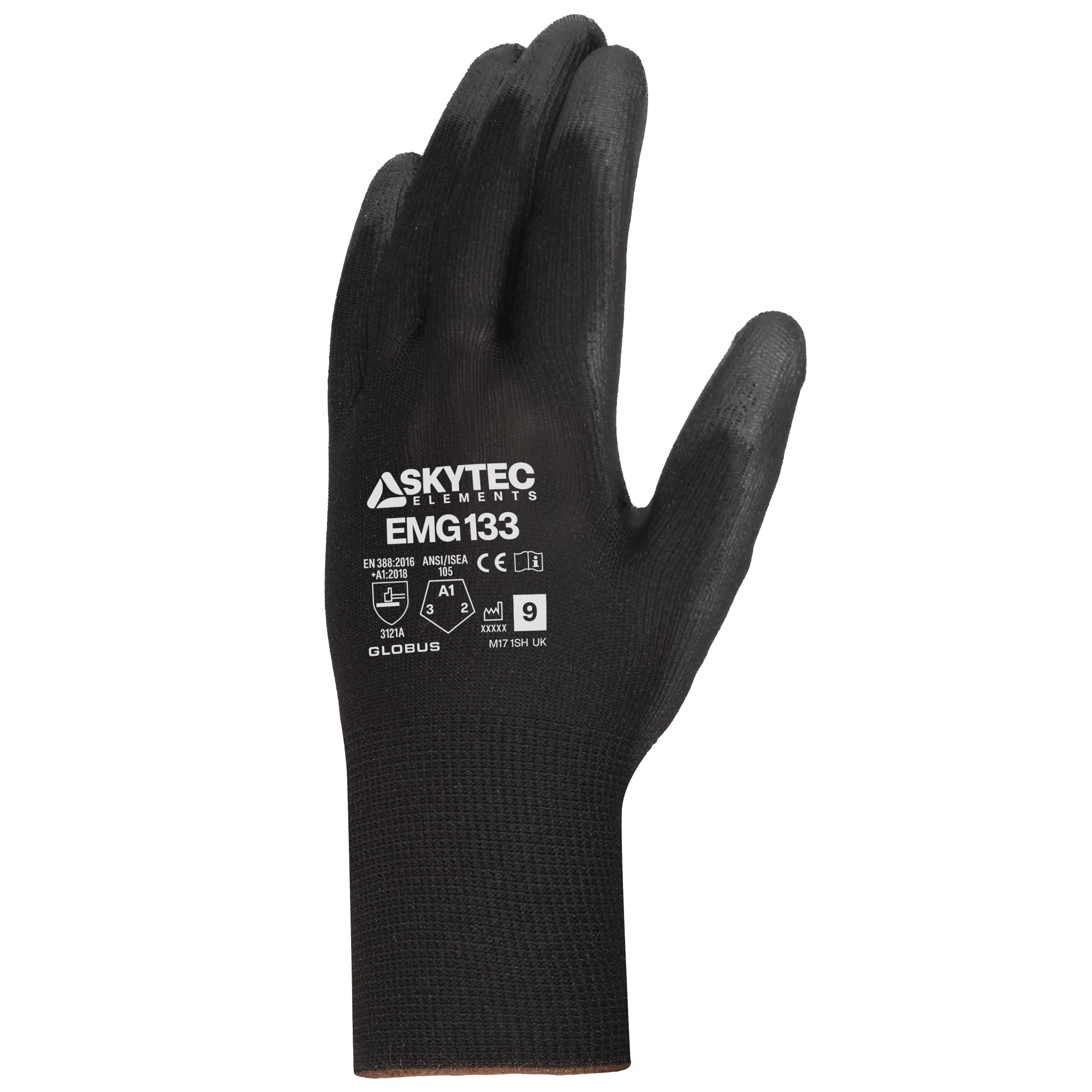 SKYTEC ELEMENTS EMG133 Black Multi Purpose PU Palm Coated Work Gloves (PACK of 120 PAIRS) Mstore