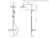 Tavistock Cohort Dual Function Bar Valve Shower System - Stainless Steel Tavistock