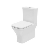 White toilet on a white background
