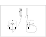 Aqua Pezzo Basin Mixer Inc Waste - Chrome Frontline