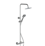 Swan Loughton Column Shower w/ Rail, Hose & Round Head Swan