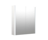 Swan Glebe 580mm x 650mm 2 Door Mirror Cabinet w/ Glass Shelves Swan