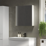Swan Glebe 580mm x 650mm 2 Door Mirror Cabinet w/ Glass Shelves Swan