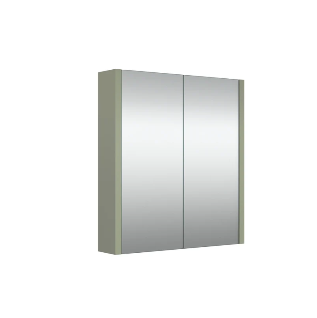 Swan Glebe 580mm x 650mm 2 Door Mirror Cabinet w/ Glass Shelves Swan