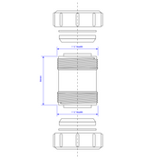 T28M 1 1/2" 40mm Multifit Straight Connector McAlpine Mcalpine