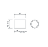 Floplast 32MM ABS Solvent Weld Straight Coupling Floplast
