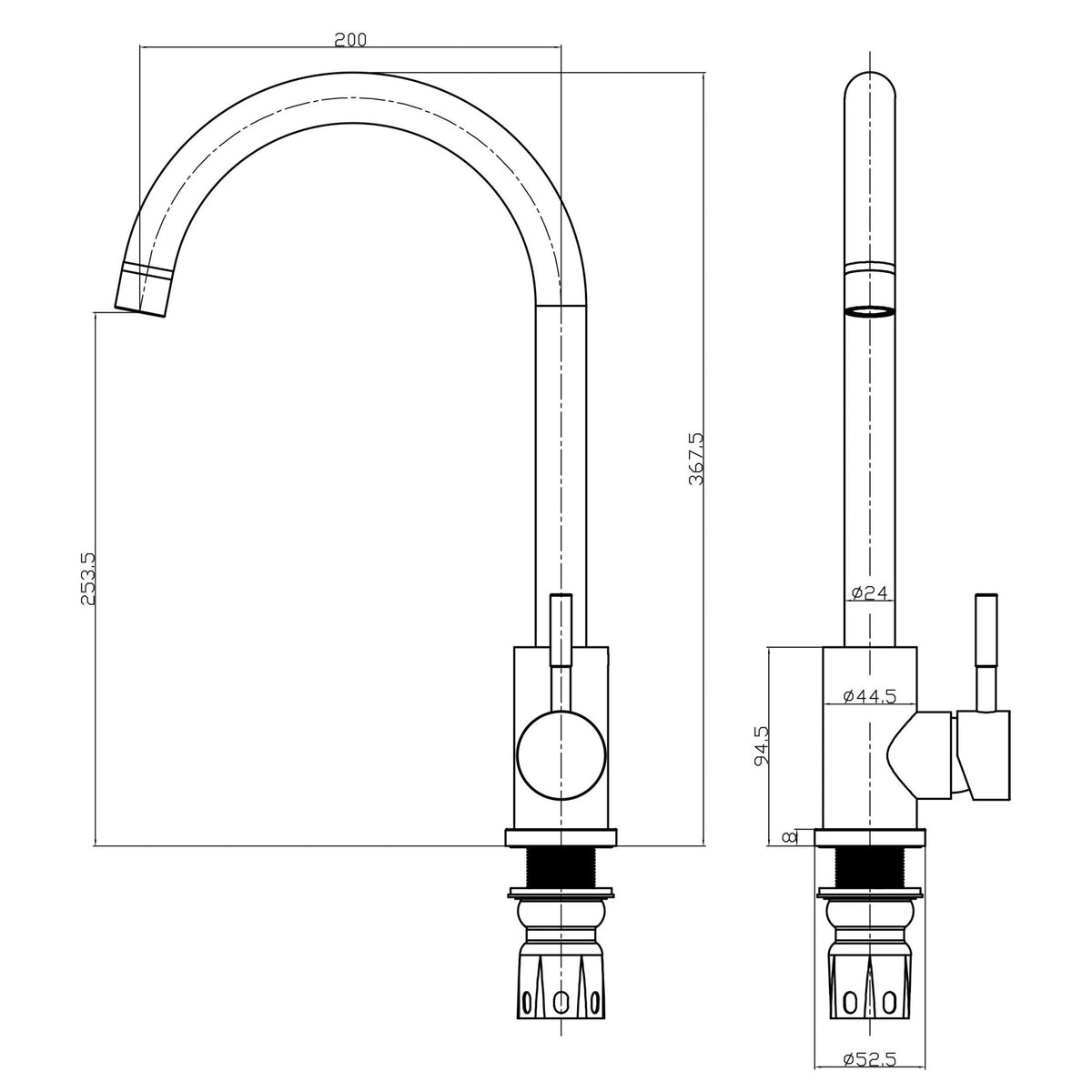 Scudo Manhattan Kitchen Mixer Tap Scudo