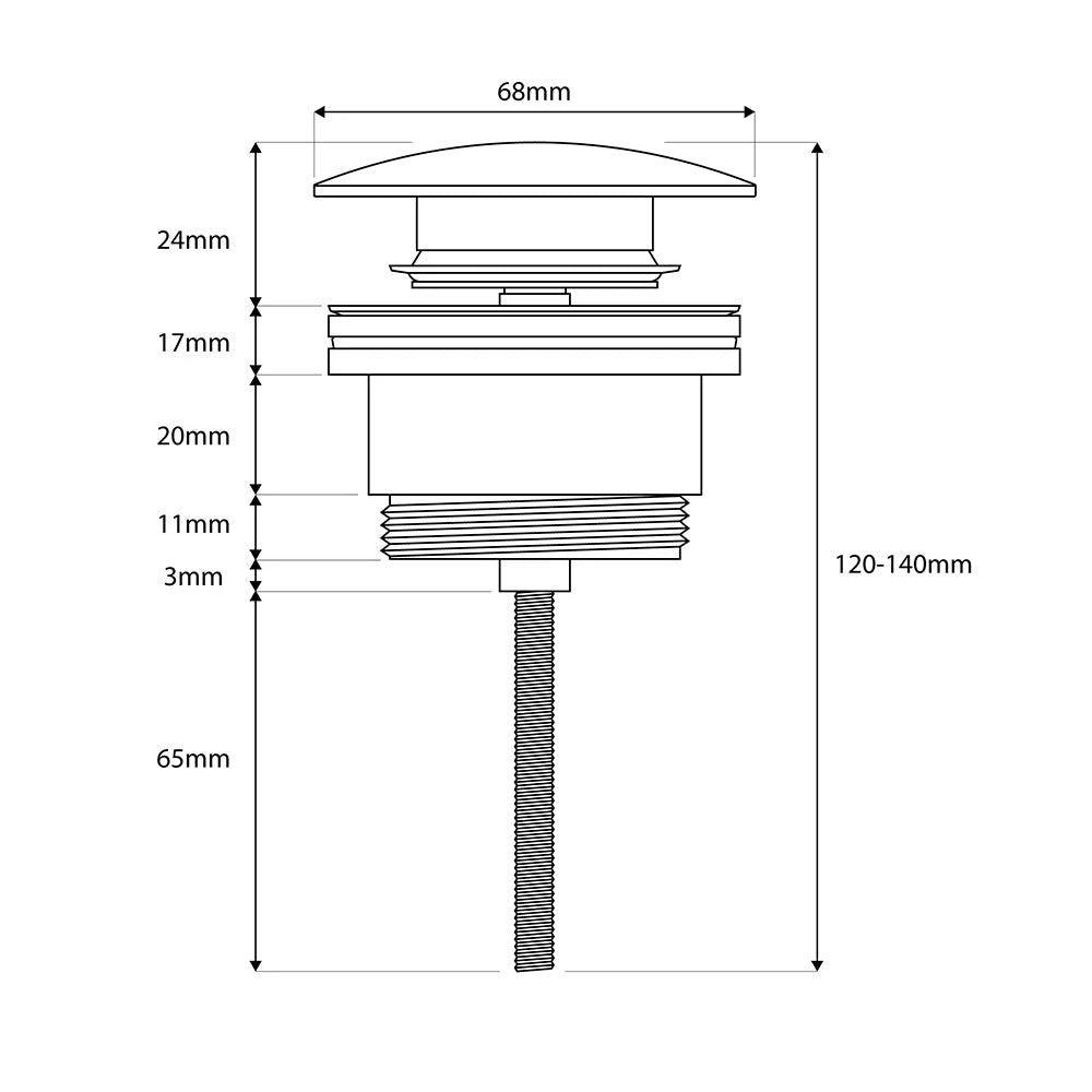 Scudo Universal Basin Waste Scudo