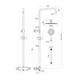Scudo Messi Round Cool Touch Rigid Riser Shower Scudo