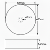 Astini Rrmini 400 Gloss White Round Countertop Basin Taps UK