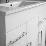 Aqua Contemporary 750mm Vanity & Basin White Gloss Frontline
