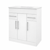 Aqua Contemporary 750mm Vanity & Basin White Gloss Frontline