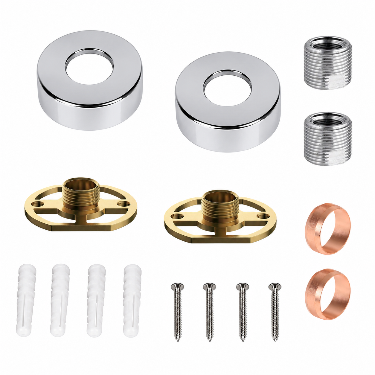 Fast Fix Round Shower Kit HPS