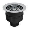 Top Fix Basket Strainer Kitchen Sink Waste Polished Steel Ellsi