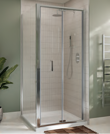 Aquaglass Purity 6MM Bi-Fold Door - 1900MM High (700MM - 900MM Available) Frontline