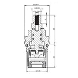 Inventive Creations CC2 1/2" Ceramic Cartridge 1/4 Turn (Sold In Pairs) Inventive Creations