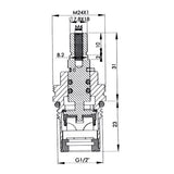 Inventive Creations CC7 1/2" Ceramic Cartridge 1/4 Turn (Sold In Pairs) Inventive Creations