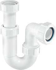 McAlpine ASA10 1 1/4" 32mm Adjustable Inlet Tubular Swivel ‘P’ Trap