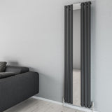 Aqua Moda Steel Vertical Radiator with Mirror W500 x H1800 Frontline