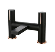 Aqua Velar Bath Filler - Matt Black Solid Brass