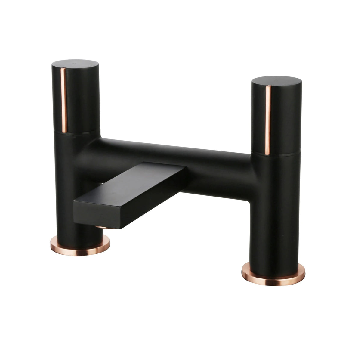 Aqua Velar Bath Filler - Matt Black Solid Brass