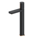 Aqua Velar Tall Basin Mixer - Matt Black Solid Brass