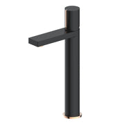 Aqua Velar Tall Basin Mixer - Matt Black Solid Brass