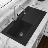 Astini Desire 100 1.0 Bowl Ceramic Kitchen Sink & Waste with Matt Finish Astini