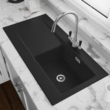 Astini Desire 100 1.0 Bowl Ceramic Kitchen Sink & Waste with Matt Finish Astini